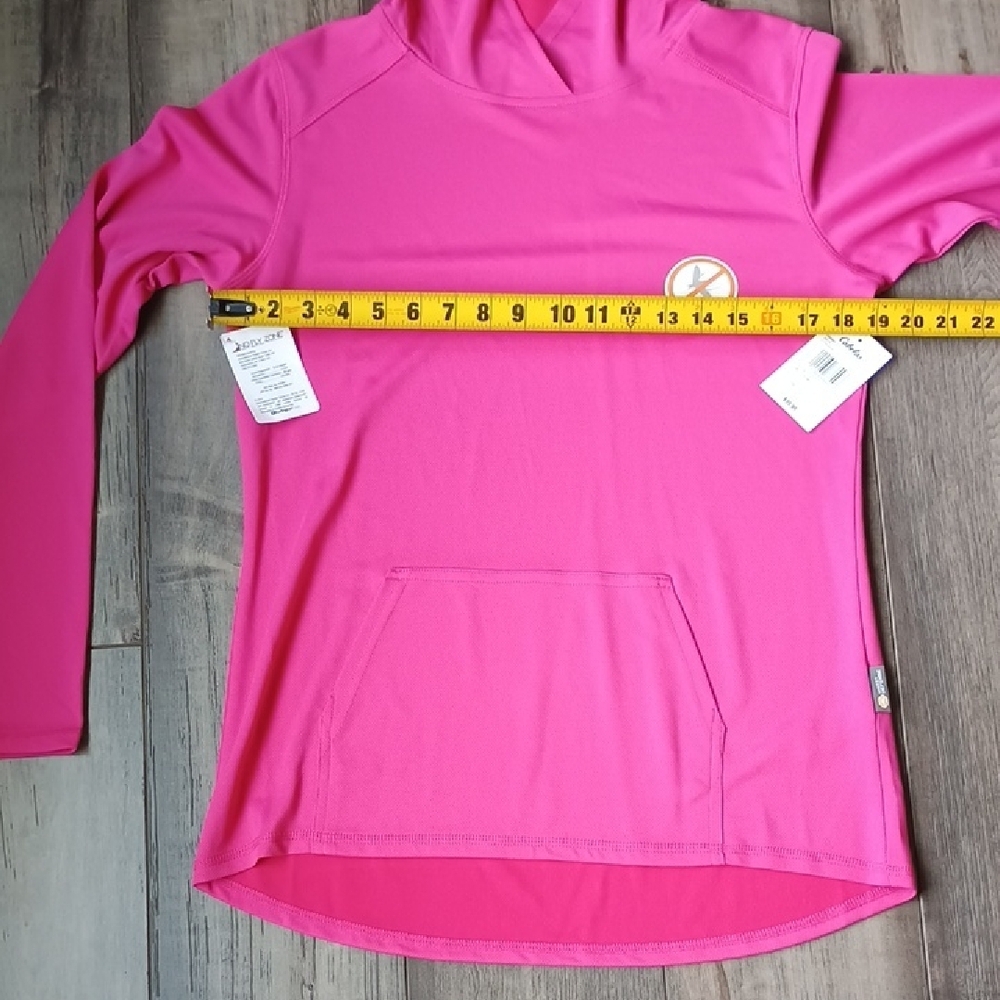 Cabela's Pink Fusion Knit Hooded Pullover Insect Defense No Fly Zone - Picture 8 of 10